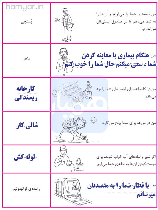 کاربرگه شماره 8 سوم