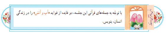انس با قرآن صفحه ۵۸ قرآن ششم ابتدایی
