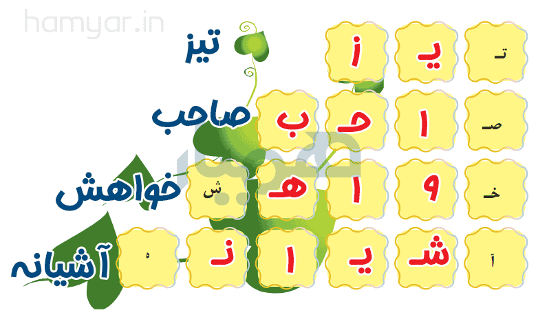 جواب صفحه ۳۴ درس پنجم نگارش سوم
