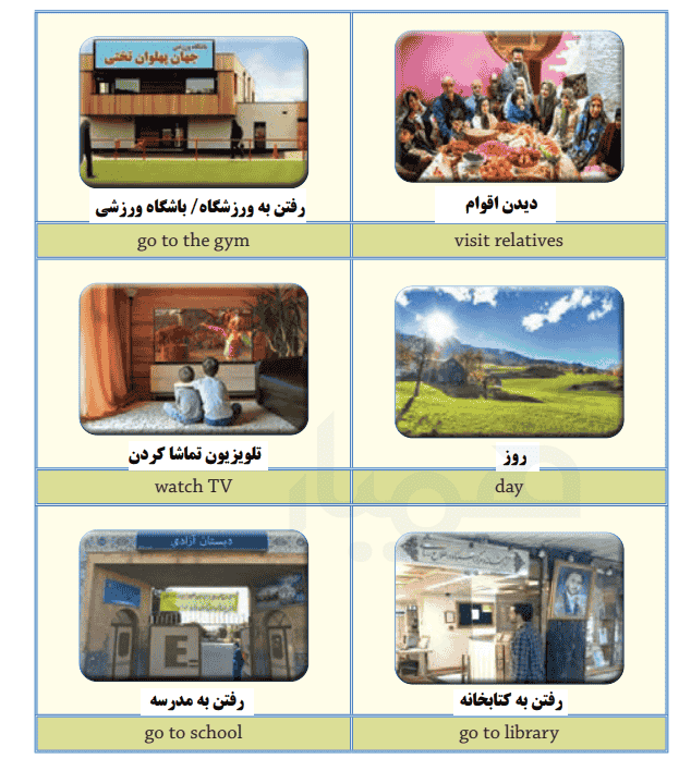 معنی صفحه 70 درس دوم زبان هشتم