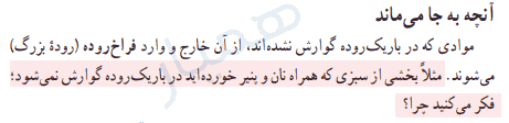 جواب سوال صفحه ۱۲۱ علوم هفتم