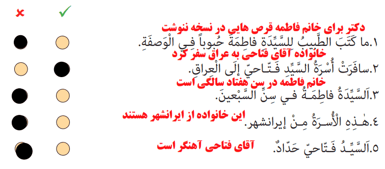 صفحه ۷۹ عربی هشتم