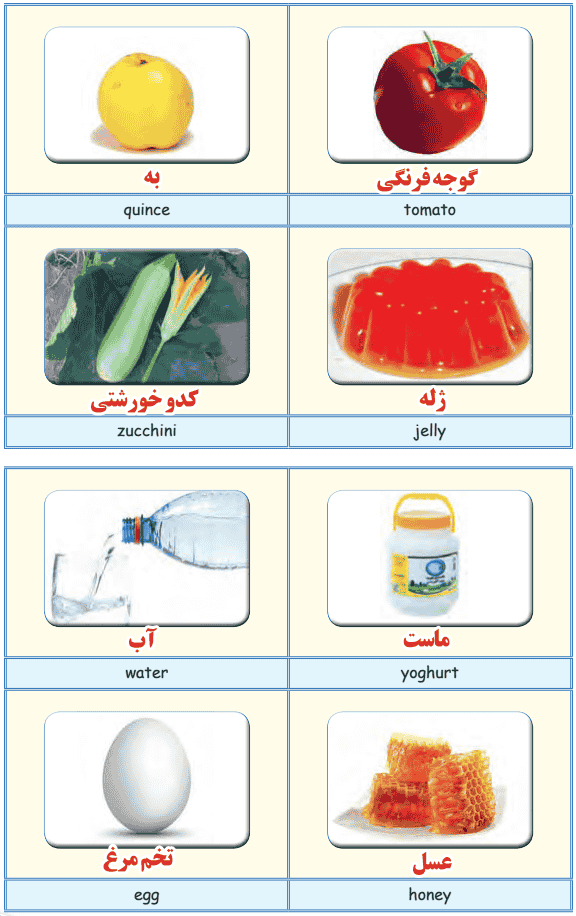 معنی کلمات صفحه ۷۳ زبان انگلیسی هفتم