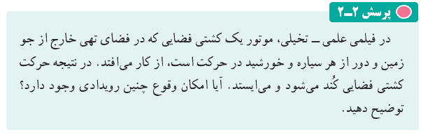 جواب پرسش ۲-۲ صفحه ۳۱ فیزیک دوازدهم ریاضی