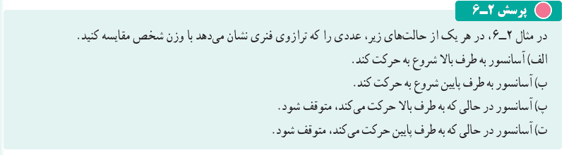 جواب پرسش ۲-۶ صفحه ۳۹ فیزیک دوازدهم ریاضی