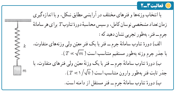 جواب فعالیت ۳-۲ صفحه ۶۵ فیزیک دوازدهم ریاضی
