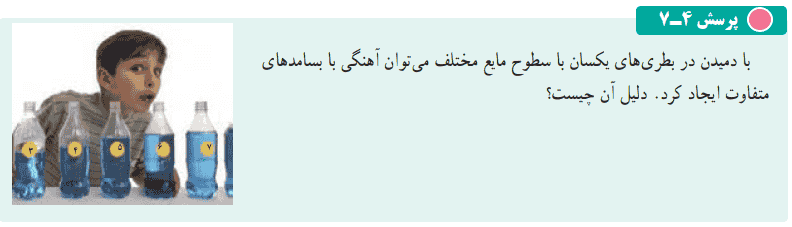 جواب پرسش ۴-۷ صفحه ۱۱۰ فیزیک دوازدهم ریاضی
