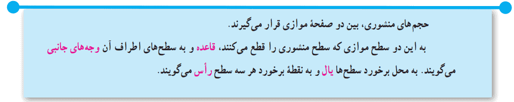 حجمهای منشوری
