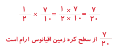 اقیانوس آرام چه کسری از سطح زمین است