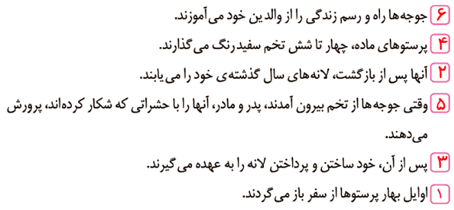 صفحه ۱۷ نگارش کلاس چهارم