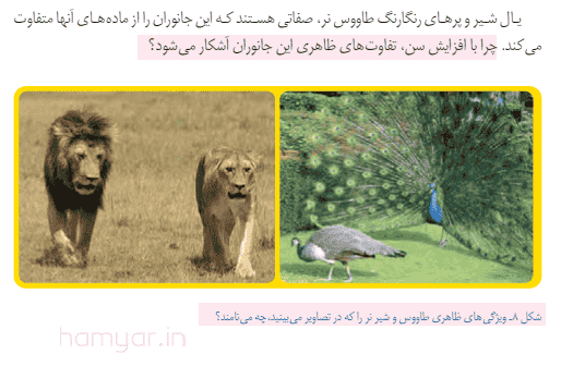 جواب سوال صفحه 70 علوم هشتم