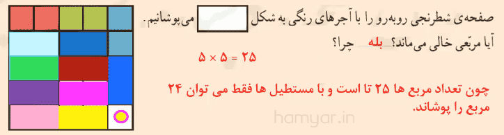 جواب خلاق باش صفحه ۱۴۱ ریاضی کلاس سوم