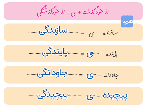 صفحه ۳۴ نگارش کلاس پنجم