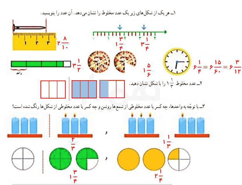صفحه ۲۸ ریاضی چهارم