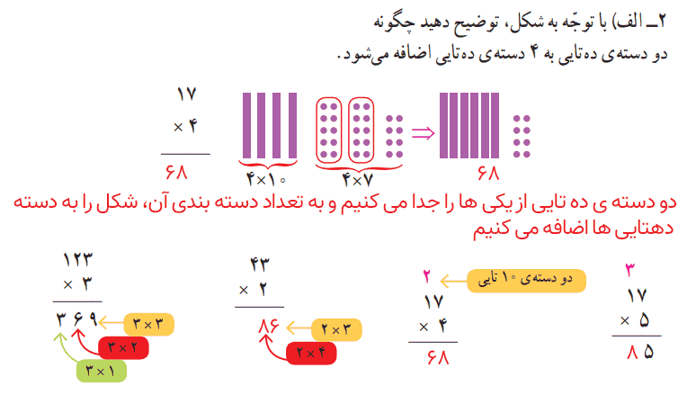صفحه ۴۸ ریاضی چهارم
