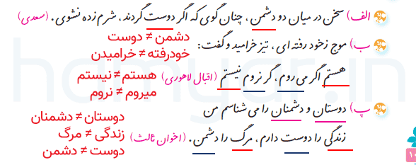 صفحه ۱۰۰ نگارش ششم