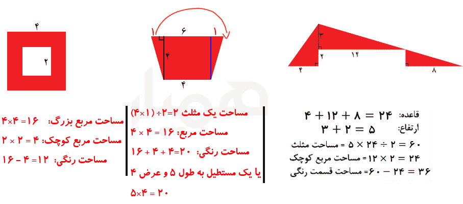 صفحه ۱۳۵ ریاضی چهارم