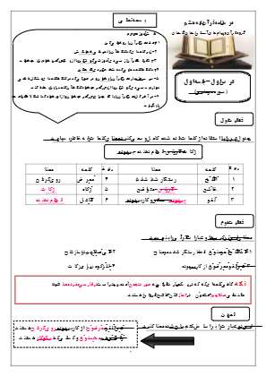 درسنامه پایه هشتم درس اول 