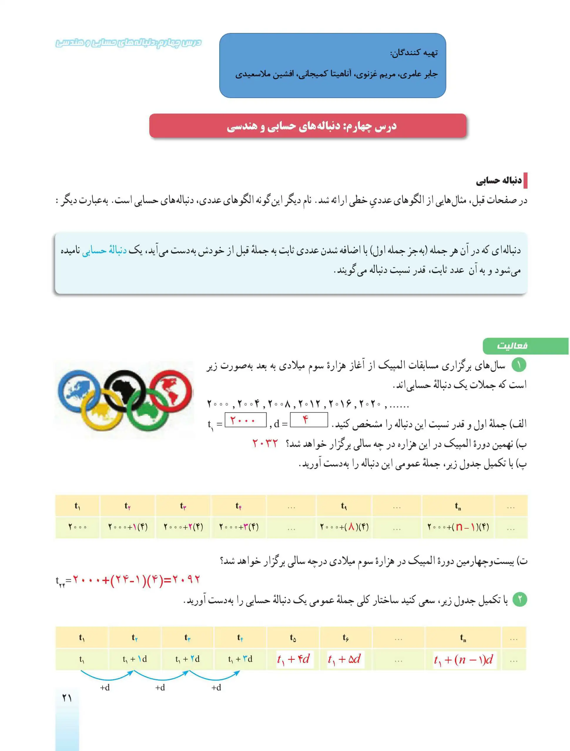 فصل ۱ درس ۴ (صفحه ۲۱-۲۷ )