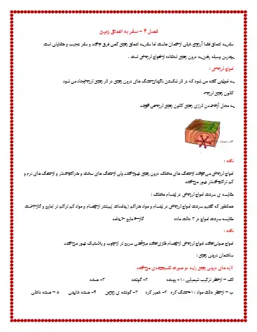 نکات درس چهارم علوم ششم