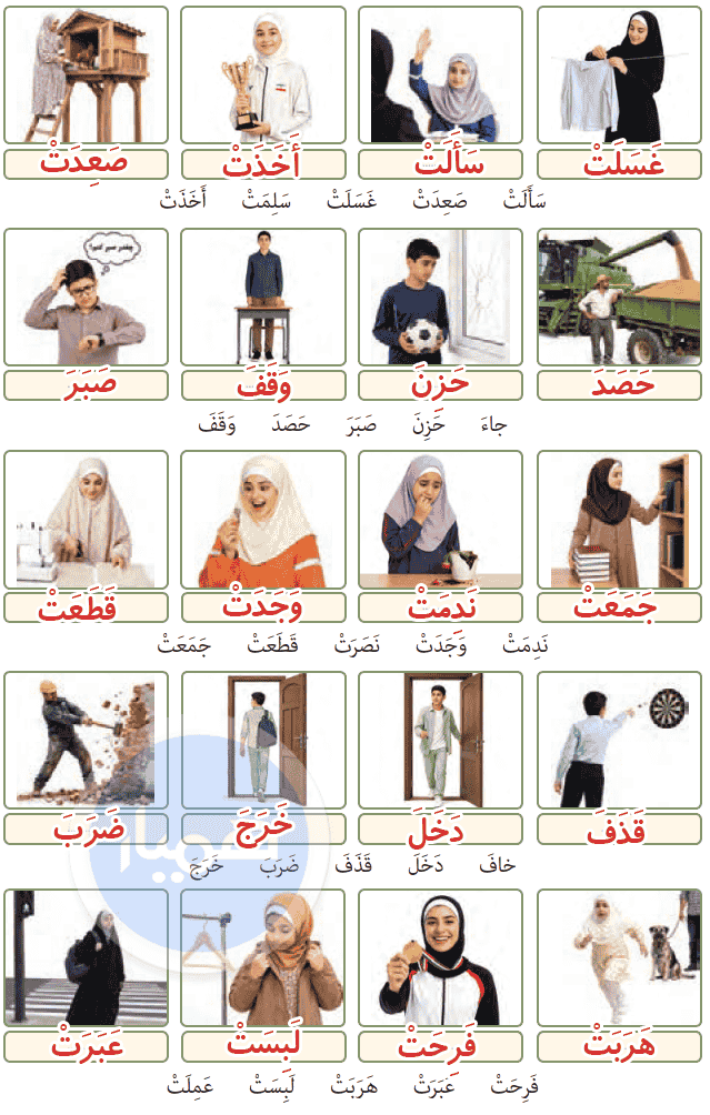 صفحه ۱۸ عربی هشتم