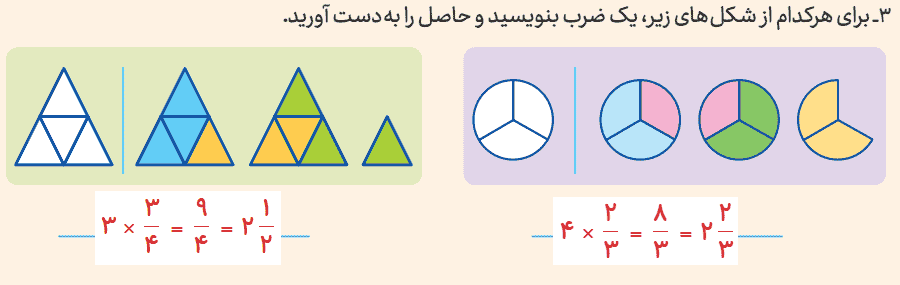 صفحه ۵۳ و ۵۴ ریاضی پنجم